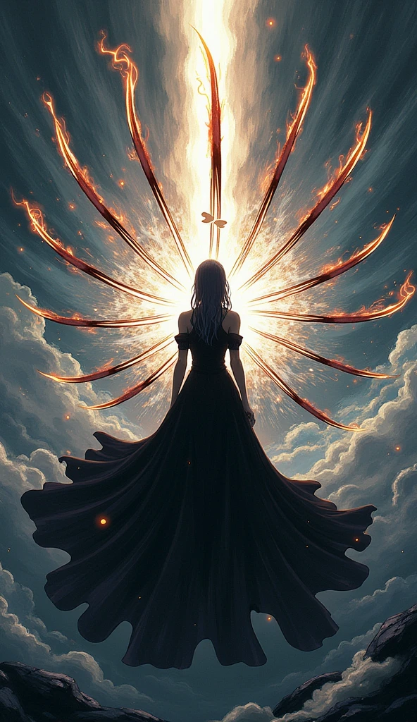 Create a Bankai Portrait, A sword, The rapier becomes a series of interconnected blades surrounding the wielder.,forming a circle. Each blade is connected to the enemy by a spiritual link that can be extended, Paralyze them while delivering a fatal blow from the center blade, hit.
