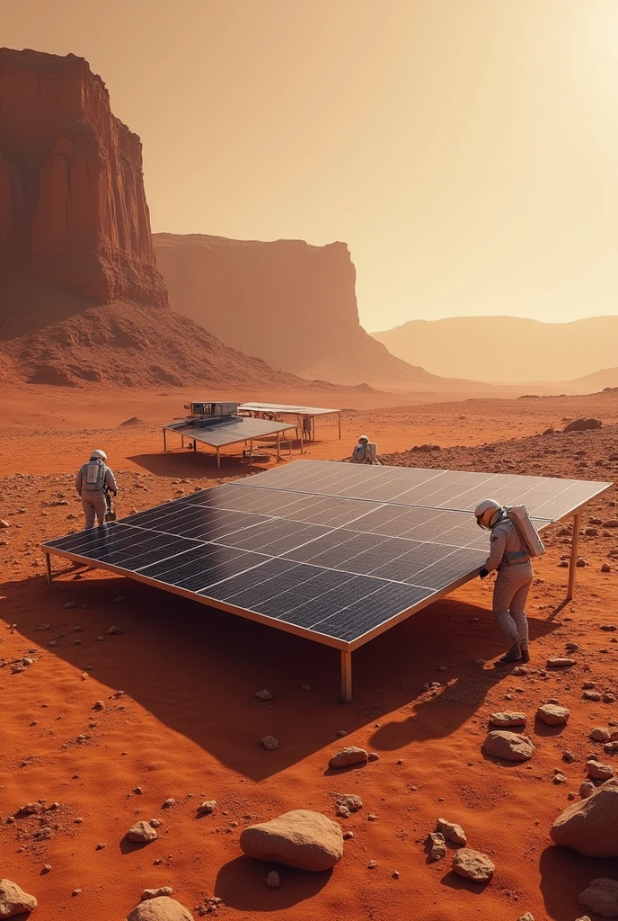 Photo of solar energy on Mars Improve