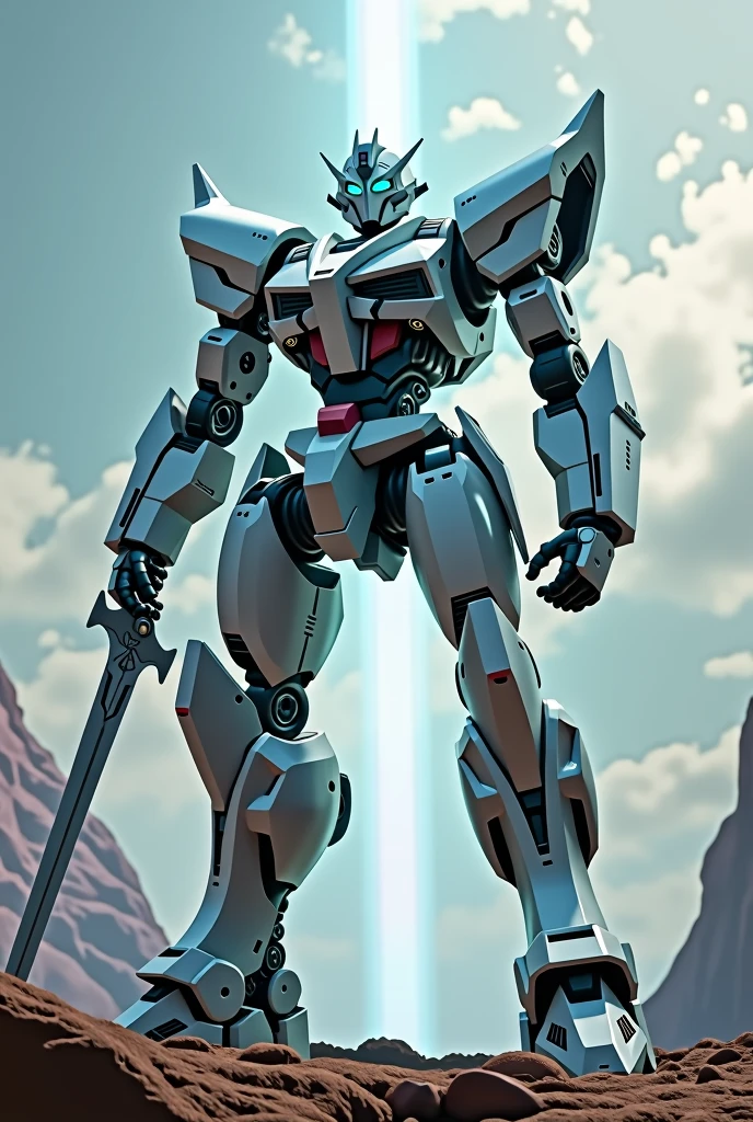 Highest quality、robot、sword、Transform、