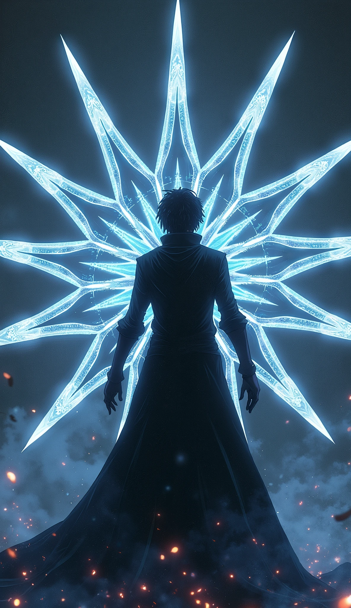 Create a Bankai Portrait, A sword, The rapier becomes a series of interconnected blades surrounding the wielder.,forming a circle. Each blade is connected to the enemy by a spiritual link that can be extended, Paralyze them while delivering a fatal blow from the center blade, hit.