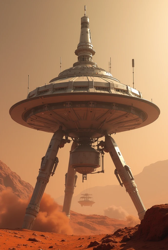 create a module that uses a parachute combination, retrorockets and shock absorbers that have already landed on Mars a better