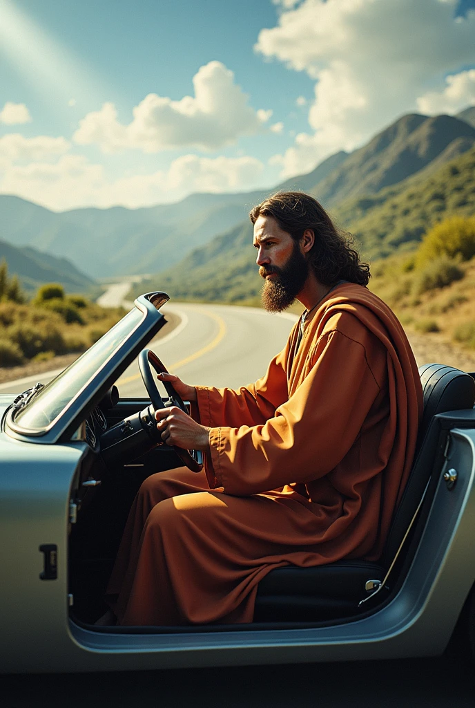 Jesus driving
