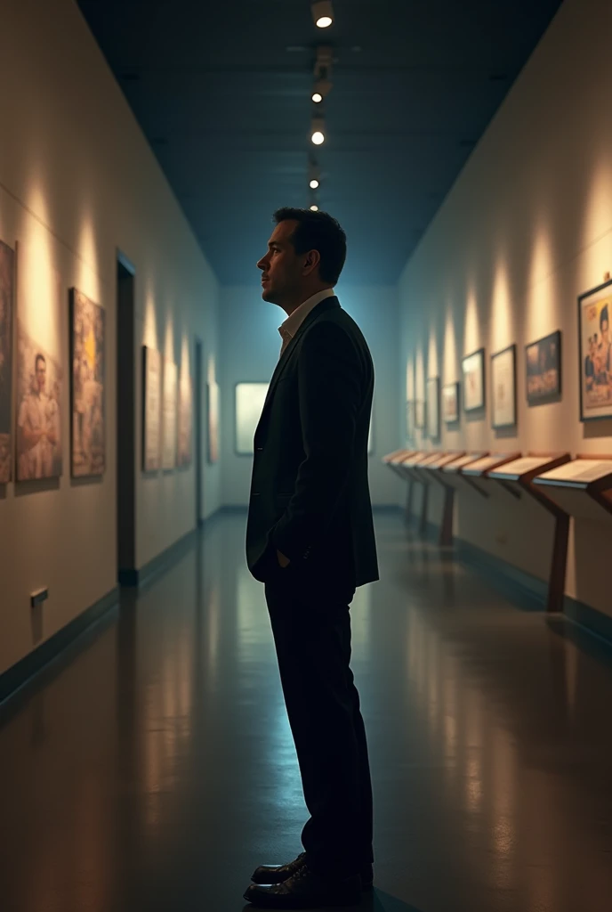 de 1,45 with visiting a football exhibition with only him at the museum
