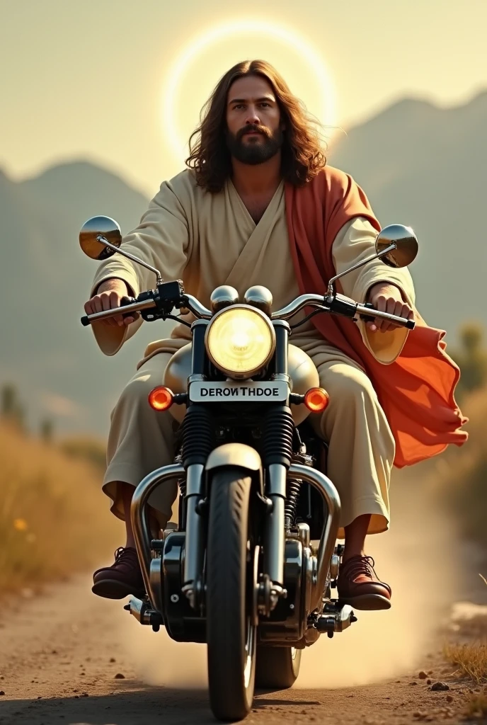  Jesus driving royal Enfield bullet