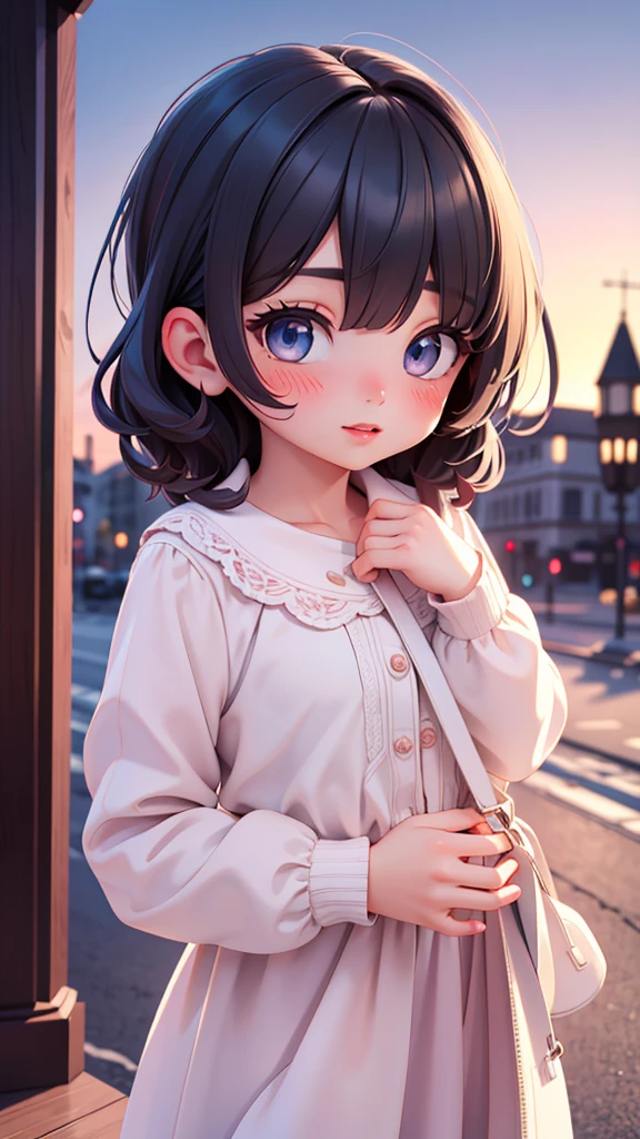 ((petite cute jk)), ((cute face)), ((cute eyes)), ((masterpiece)), ((best quality)), ((ultra detailed)), ((exquisite)), (depth), (crisp), (8k), ((beautiful and aesthetic)), (super detailed skin), ((high standard)), ((highres)), (perfect anatomy), (blush), (lipstick), ((nostalgic scenery))