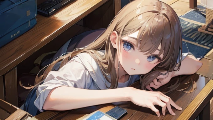 ((masterpiece、Highest quality、Very detailed))、one person&#39;s、Face close-up、blonde、Long Hair、((ponytail))、bright pink eyes、Earrings、blush、Watery eye、((Pink Lips))、((Open your mouth))、Mid-chest、((uniform))、((whole body))、