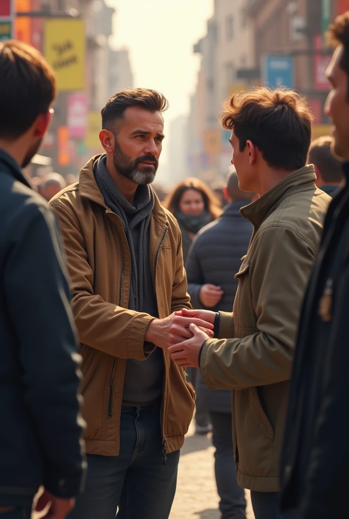 सभी लोगों से एक आदमी ने दूसरे गरीब को बोला