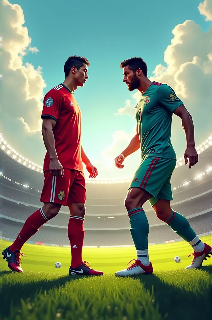 Writing "CR7 Vs Mr. Beast"