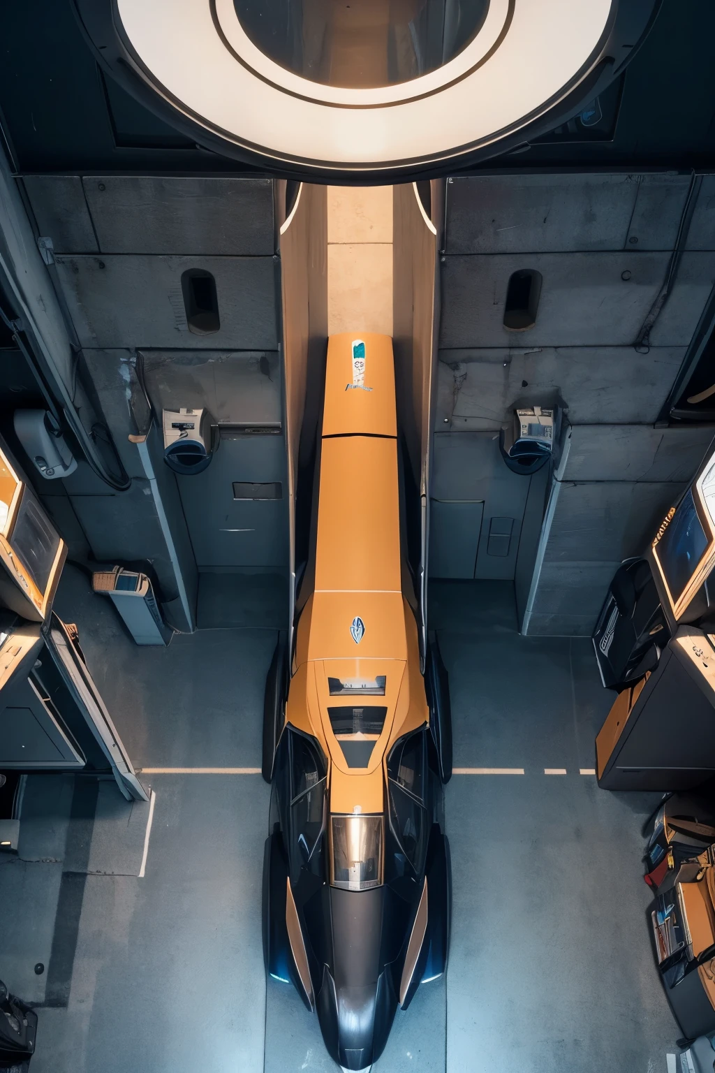 Create a top-down image of the YS-11
