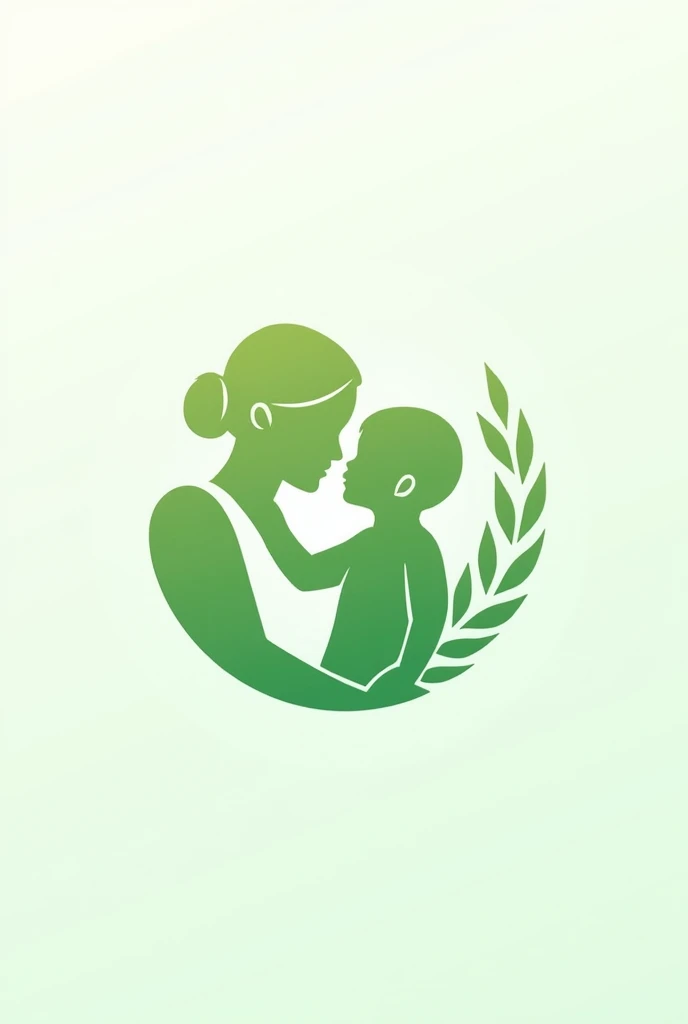 Make the Unicef logo but in green and white