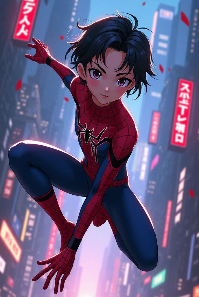 Beautyful anime spiderman