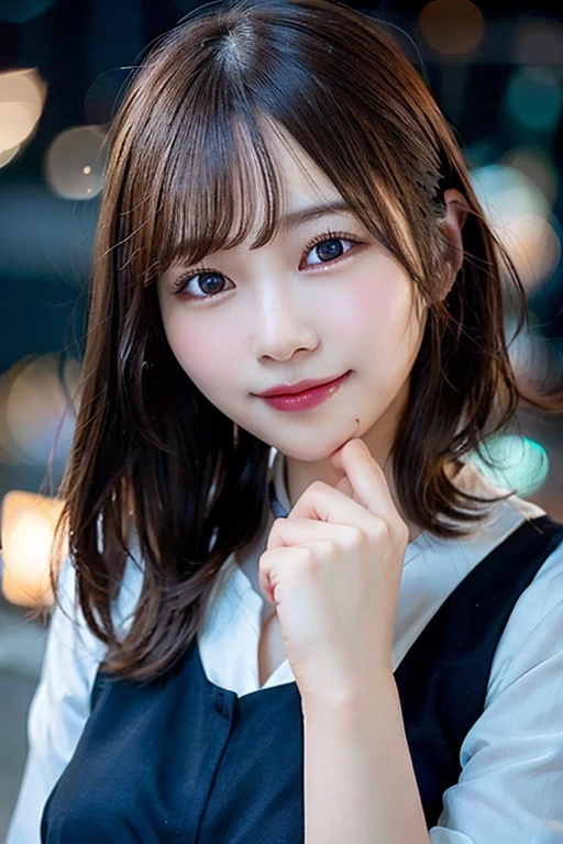 Award-winning composition、(Skin wounds:1.2), (Skin Dentition), black eye, 1woman, Age 25, (((woman))), alone, Realistic, Highest quality, photoRealistic, masterpiece, 8k, High resolution, alone, cute、Ruthlessly detailed face, (Professional Lighting, Bokeh), (Particles of light, Lens flare, Glowing particles:0.6), nice, Are standing, Maintain the original face proportions,whole body, (Medium Hair), Brown Hair, Floating Hair, lips, lipstick, seductive smile, Floating Hair, smile, Open_mouth, teeth, eyelash, Mole, (Mole under eye:1)、Indian Saree