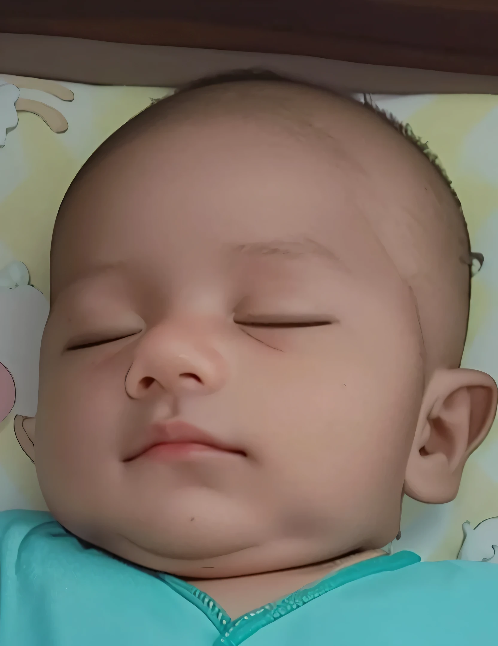 there is a baby that is laying on a blanket on the beach, vacation photo, photoshot, foto, it's is relaxing on a beach, 3D render, 3D Cartoon, big head, cartoonish look, high resolution, super detail, soft lighting