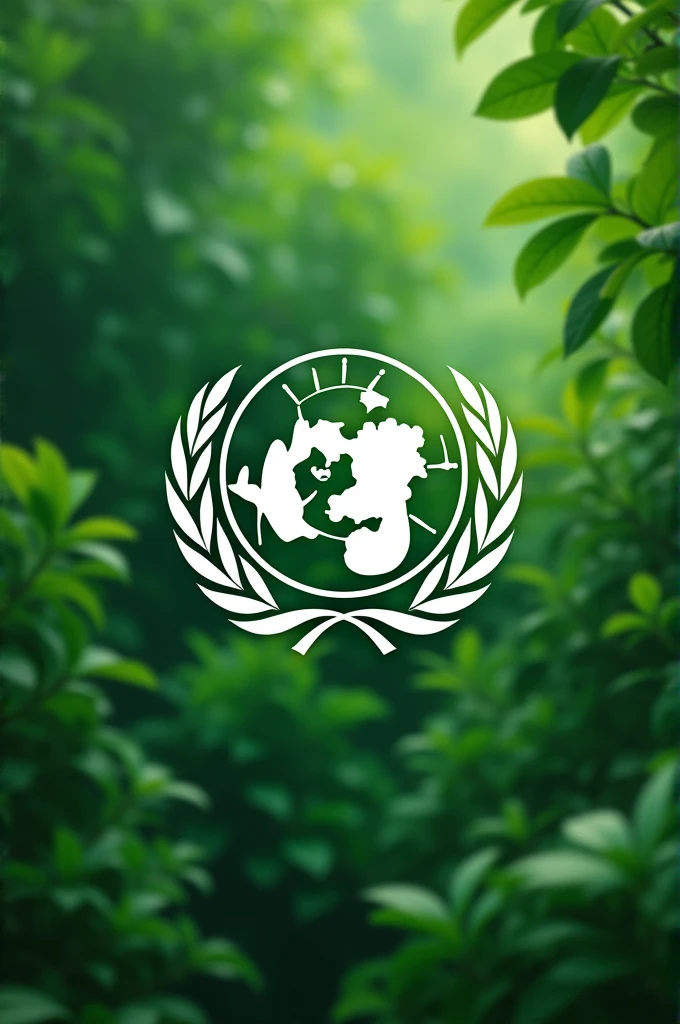 Color the Unicef logo white and green