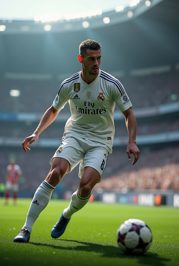 playing football for real madrid