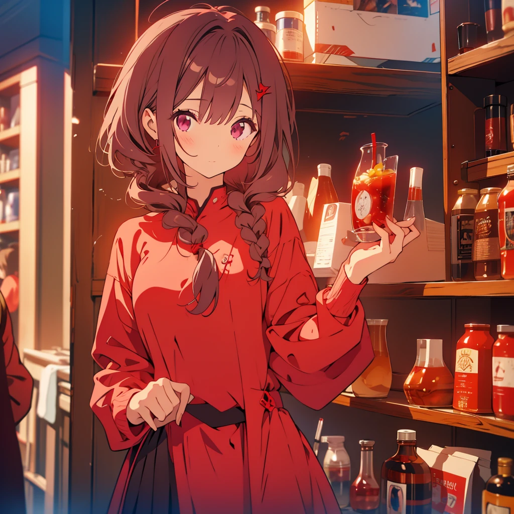 Red Salvia、Girl