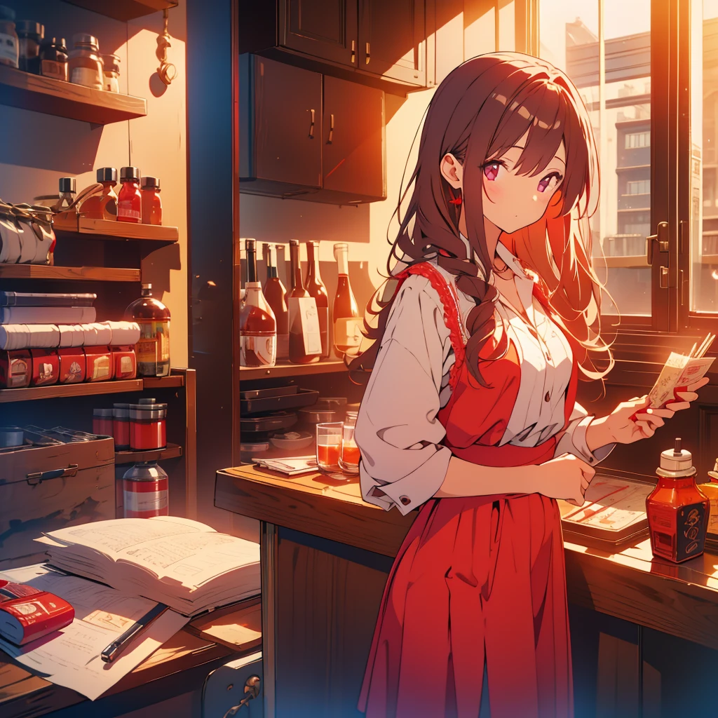 Red Salvia、Girl