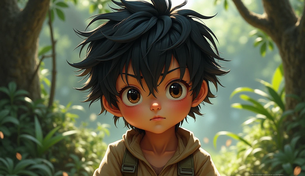 (best quality, masterpiece, ultra detailed, ultra high res, photorealistic, raw photo, absurdres, absolutely resolution), His name is Momotaro、Wild Soul、child