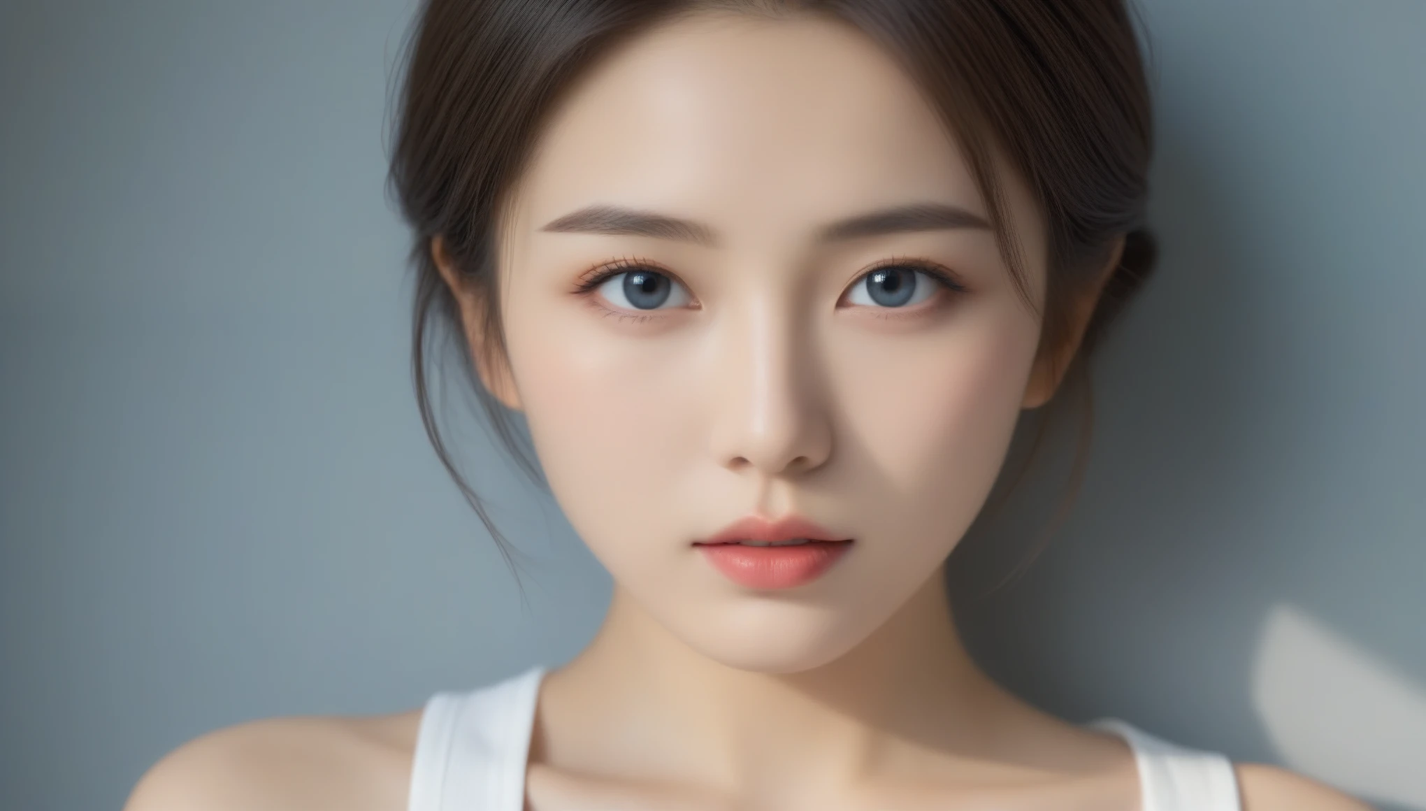 8k, Ultra-high resolution, Highest quality, masterpiece, 三分割法によるphotograph,Surreal, photograph, 1 , (:1.3), cute, cute顔, 細部までBeautiful Eyes, 細かくdetailedに,masterpiece,One Girl:1.2,Japanese women,Young Wife,cowboy shot,glaring,Black short hair,messy hair,(Dirty work clothes:1.3),Staring through the wire mesh,Blue Collar,Factory wall,(Beautiful attention to detail),Subtle details, detailedな顔,anger,Attractive eyes,(ポートレートphotograph:1.4),(Photorealistic images:1.4),Fantasy art,(Beautiful Face:1.4),美しくAttractive eyes、Beautiful Eyes、Grayscale 16Bits(Tight waist:1.4)、(Beautiful with perfect body proportions:1.4),Pink Lips,Looking at the audience,(((Ideal body type))),A-cup small breasts :2,、Portraiture:2、Perfect Anatomy、鮮明なdetailed、detailed,Fashion magazine cover,Thin lips,完璧でBeautiful Face ,完璧でcute顔, Skin with attention to detail, Perfect limbs、Narrow waist,Surreal,Light and shadow,backlighting