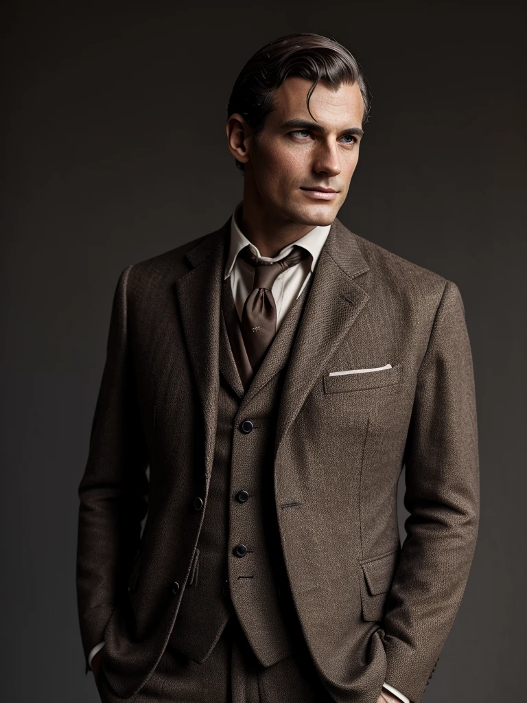 male,gentleman,Foreigners,French,suit,old,Sepia,era,young,whole body,Life-size,Classic,Head to foot