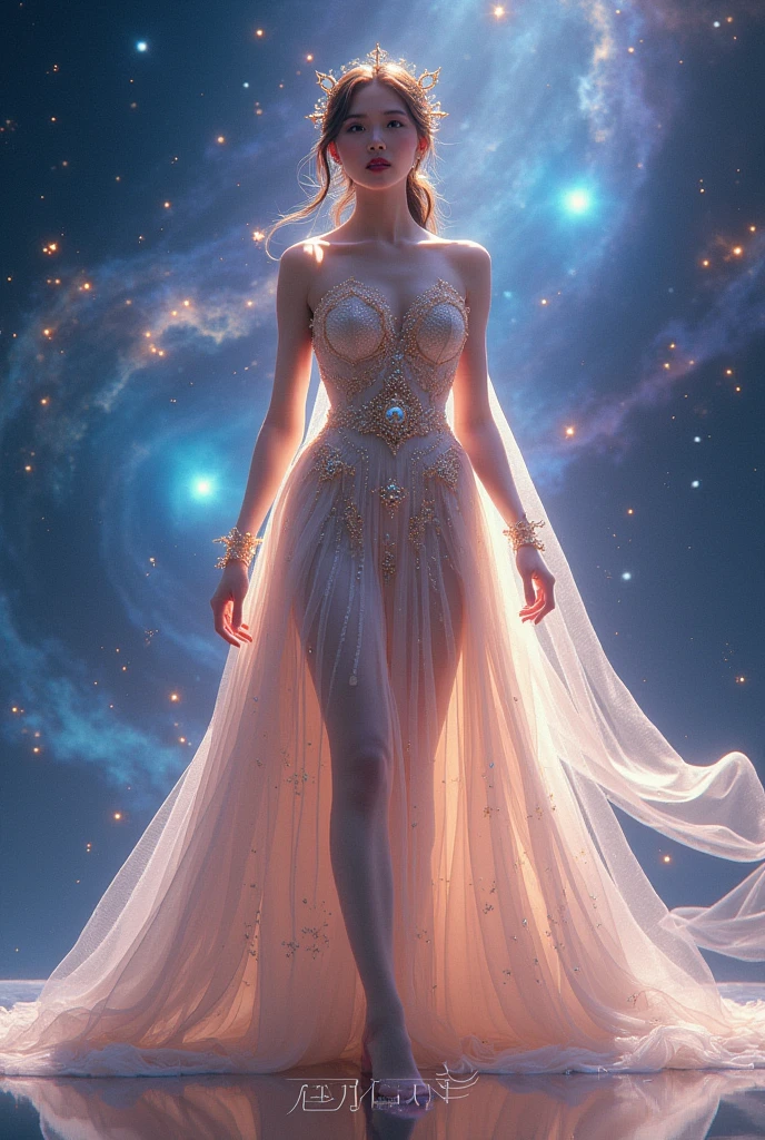 A concept image for the member of the k-pop girl group Starlight, Lia  for the song Cosmic Love 