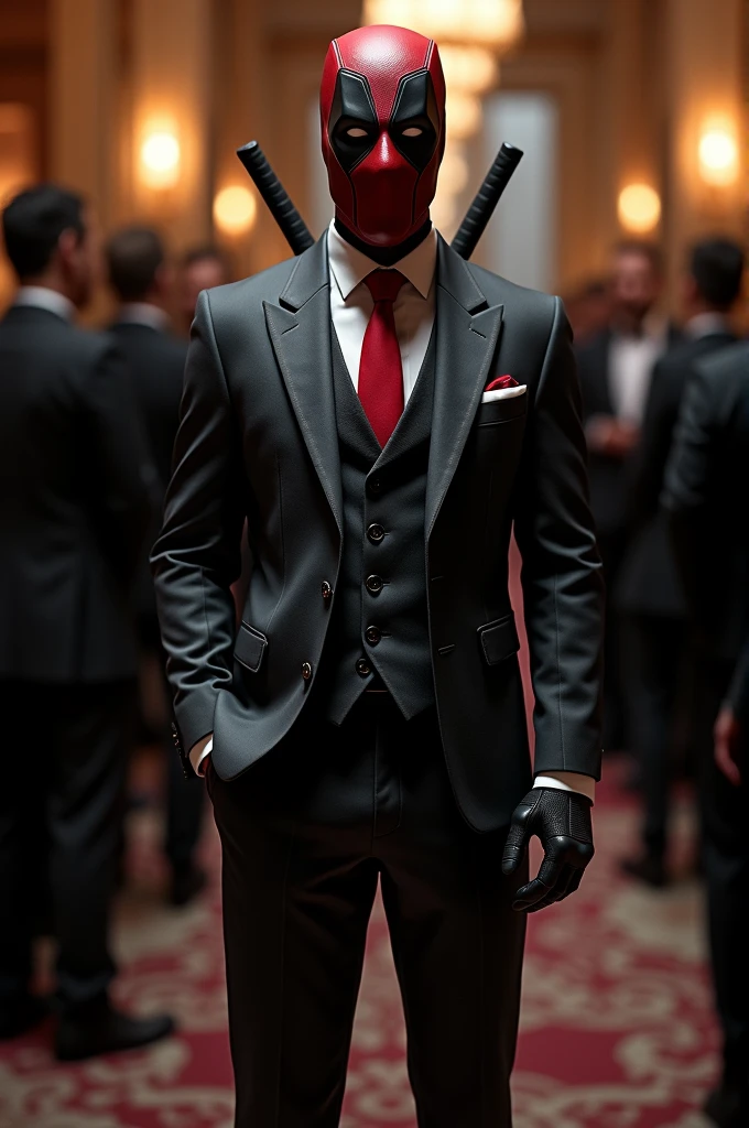 Deadpool in formal suit