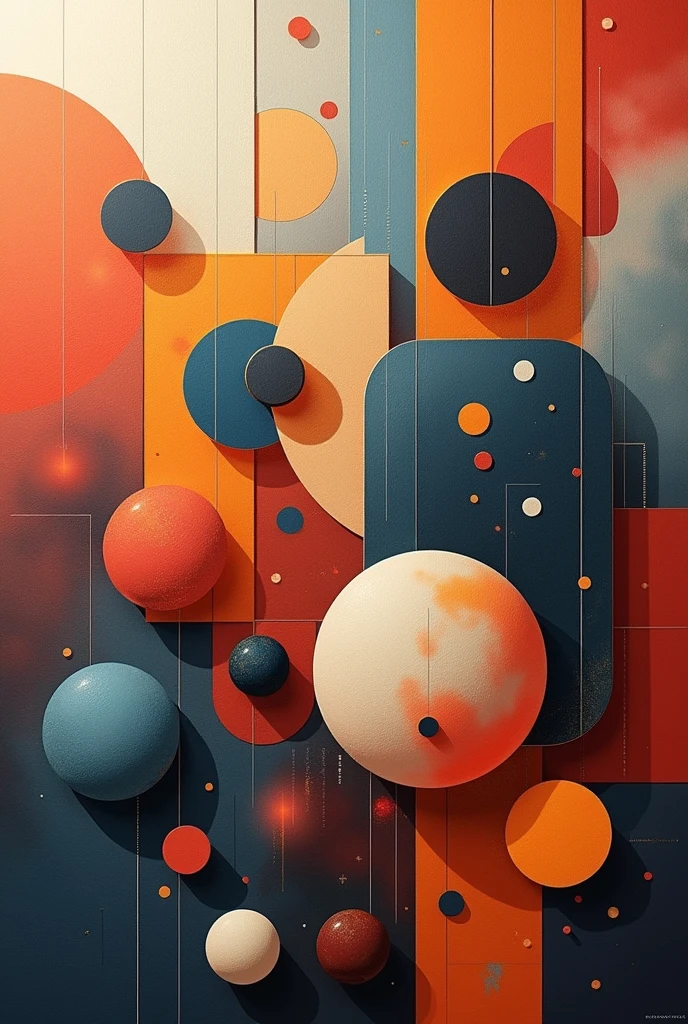 Abstract art with shapes