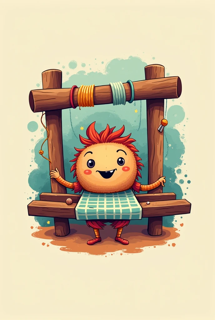 A logo for a brand called laughing loom
