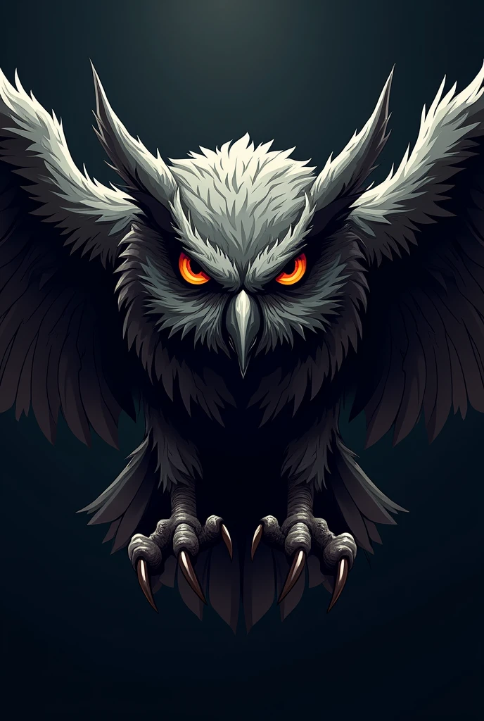 Aggressive owl logo