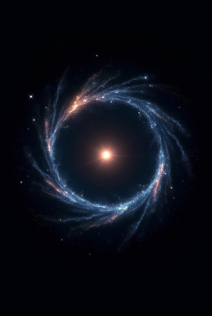 Cosmic galaxy with black background place the cosmic thing at the centre and make it more simpler make it kind of a looping glaxy and place it tilted make the galaxy like a whirlpool many whirpools and keep the galaxy only to the centre and use only black ground pitch dark make the galaxy bit more smaller make it more appealing