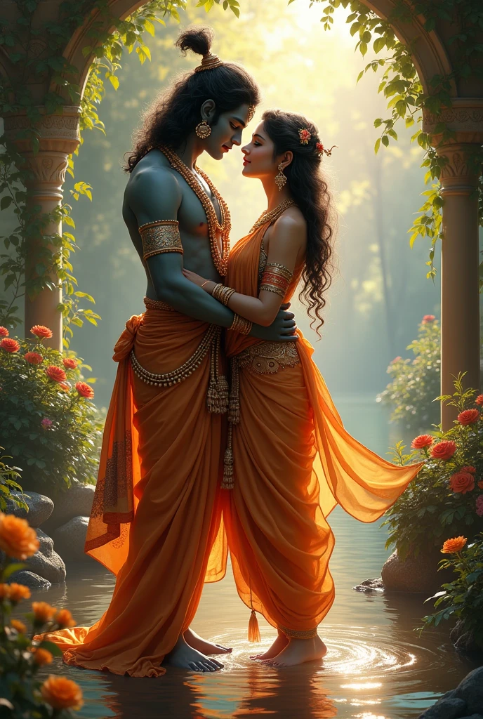Lord krishna and radha (HD)