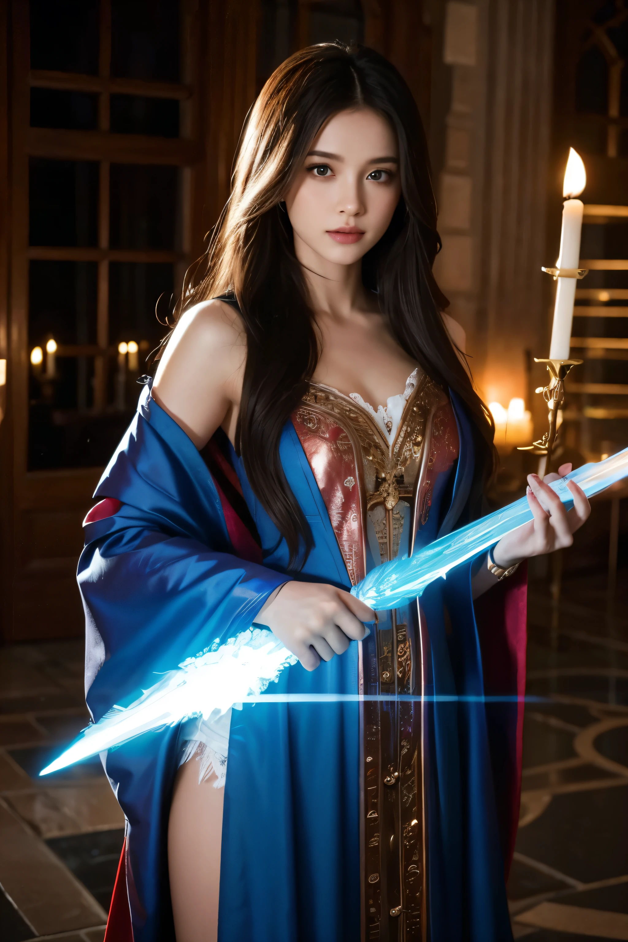 Beautiful female wizard
