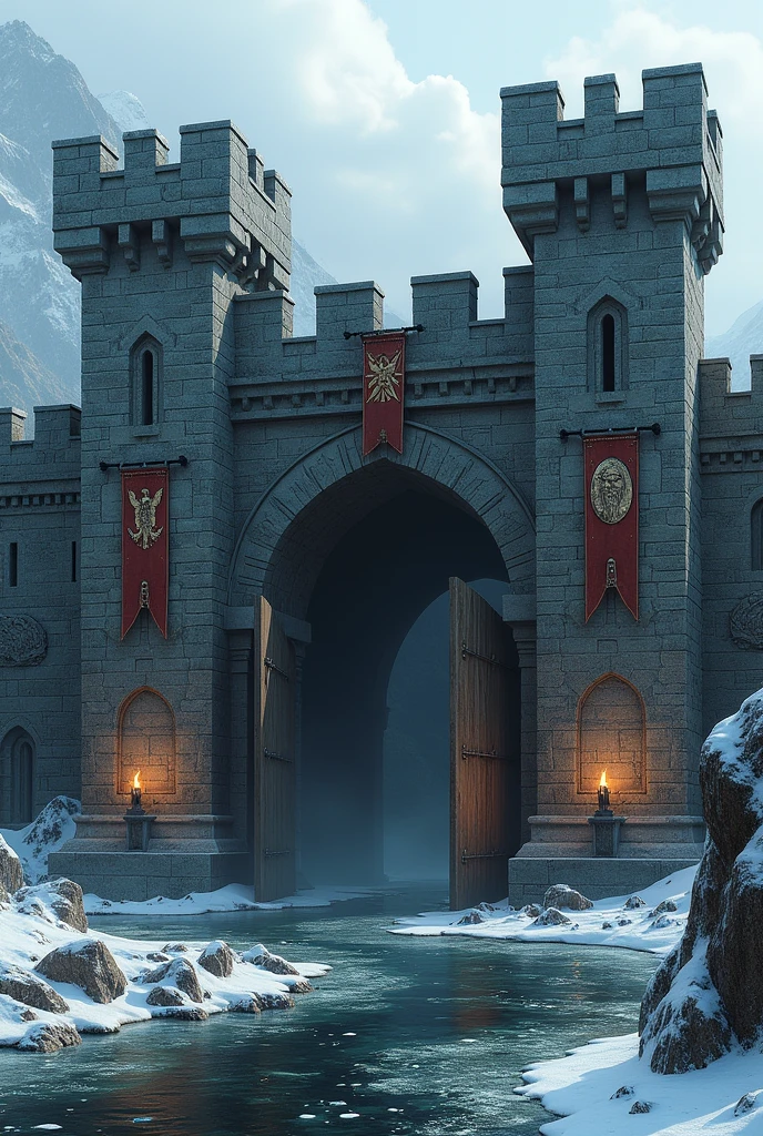 Game of Thrones themed castle entrance