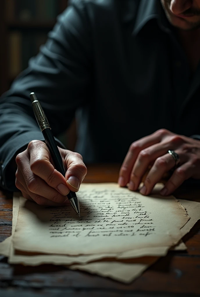 stop spreading rumor writing in a man's hand without showing face