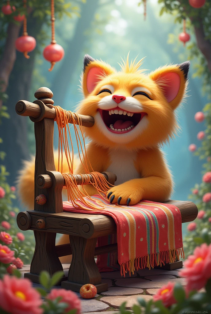 Text that says laughing loom
