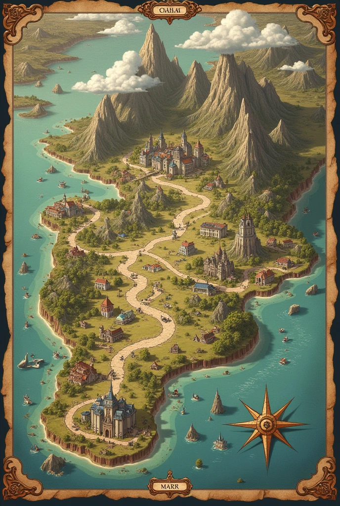 Make a fictional histort map
