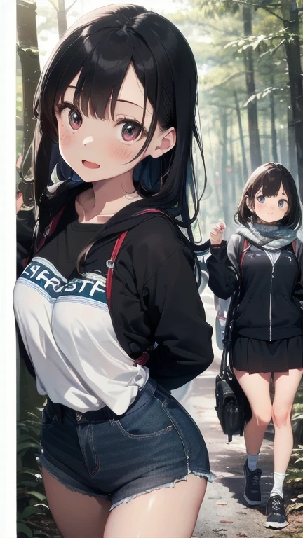 (must be follow these prompts:2.2),masterpiece,best quality,extremely detailed,(in her clothing:2.5),(adorable expression:2.6),(usual face:2.6),(pretty face:2.4),(displayed one girl on single picture:2.6),(A cute Japanese female college student who is a member of an exploration club at a university in Japan.:2.4),(The female college student is exploring the forest in her exploring clothes.:2.5),(This forest is infested with tentacles that attack women with the goal of ejaculating inside their vaginas.:1.8),(The female university student looks cute in her exploration clothes.:2.1),(The female college student was exploring the forest wearing her exploration clothes when she was targeted by a tentacle and had its thick genitals thrust into her vagina.:1.9),(The genitals continued to ejaculate large amounts repeatedly into the female college student&#39;s vagina.:1.8),(The female college student&#39;s vagina had a considerable amount of semen released by the tentacles.:1.7),(The female college student has a very pretty face and is .:2.2),(The tentacles crawled up the inner thighs of the female college student&#39;s hiking pants and penetrated her vagina.:1.7),(The female college student is short but has a slightly plump body.:1.7),(The female college student&#39;s expedition clothing is made of durable fabric that will never tear.:3.3),(Her breasts are completely hidden under her clothes:1.9),(she looks like a lolita:2.0),(These were all things that happened to the female college student herself, and no one else.:3.5),(Make sure to depict the face:5.3),(Calm expression:4.3),(Innocent face:3),(The film depicts just one female college student.:3.3),(Only the female college student appears.:4.2),(Portrait Style:5)