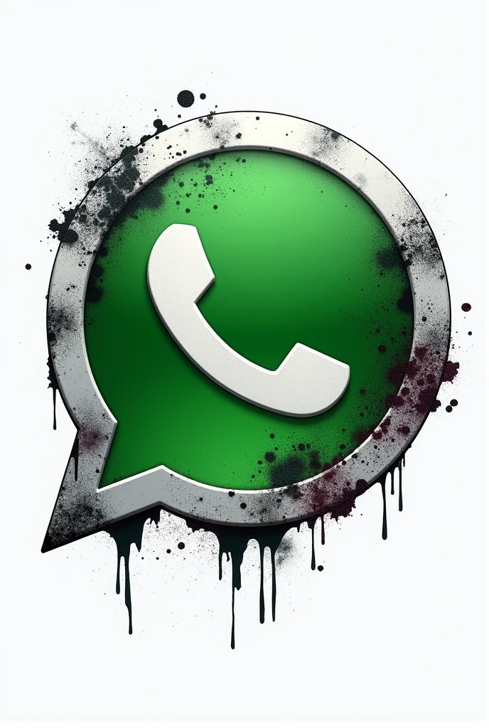 an image of the WhatsApp logo icon with some symbol alluding to Batman and the Joker. The file must be in PNG and be transparent.
