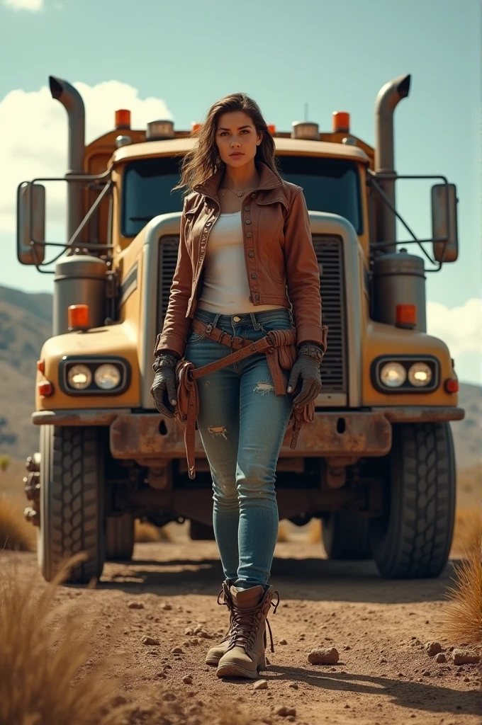 Truck woman