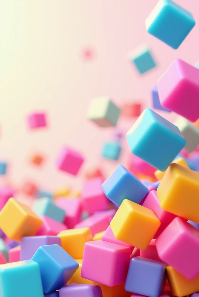 Design of colour ful small squares with transparent background