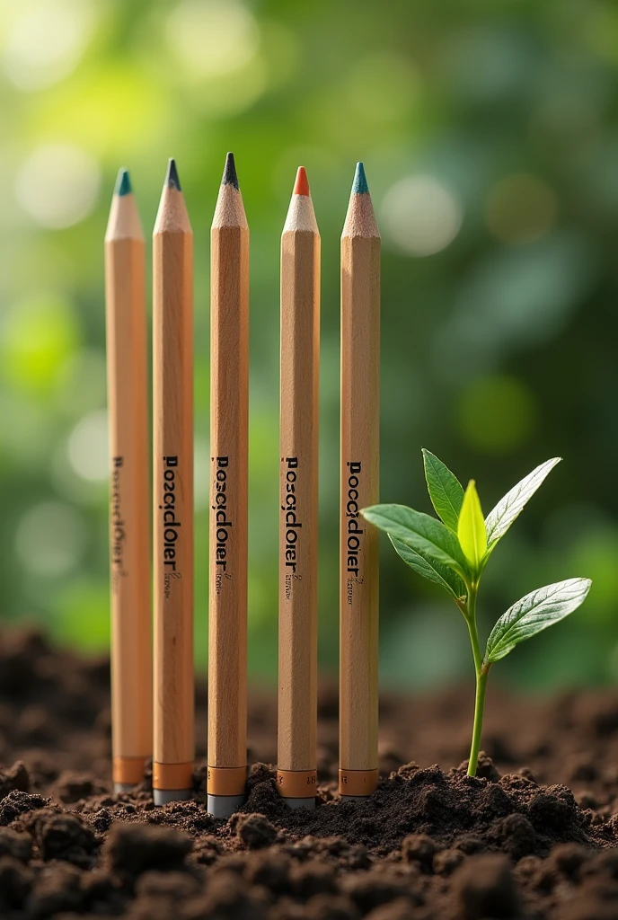 pencils with seeds at the end with the name EcoScribe