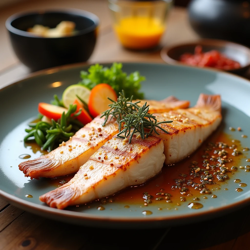 grilled fish, my home, Japanese food, breakfast