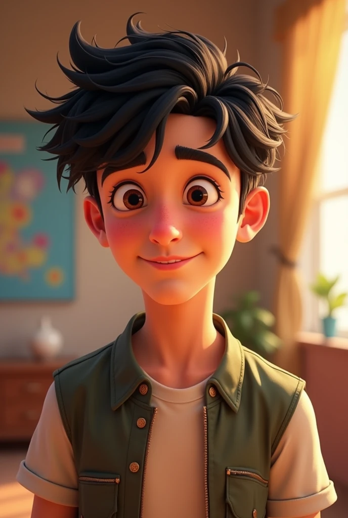 Kayden Cooper (18 ans
Apparence : Peau blanche, cheveux noirs, yeux marron.
Personnalité : Gentil mais turbulent et charmant pixar 2d