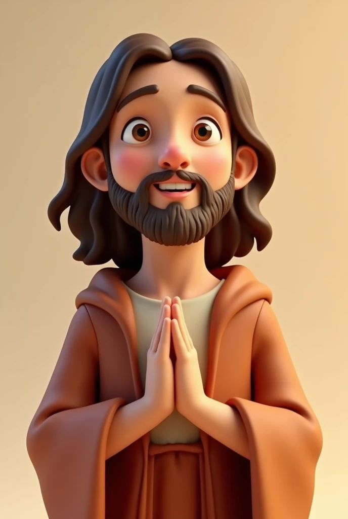 Jesus in 3D cartoon form