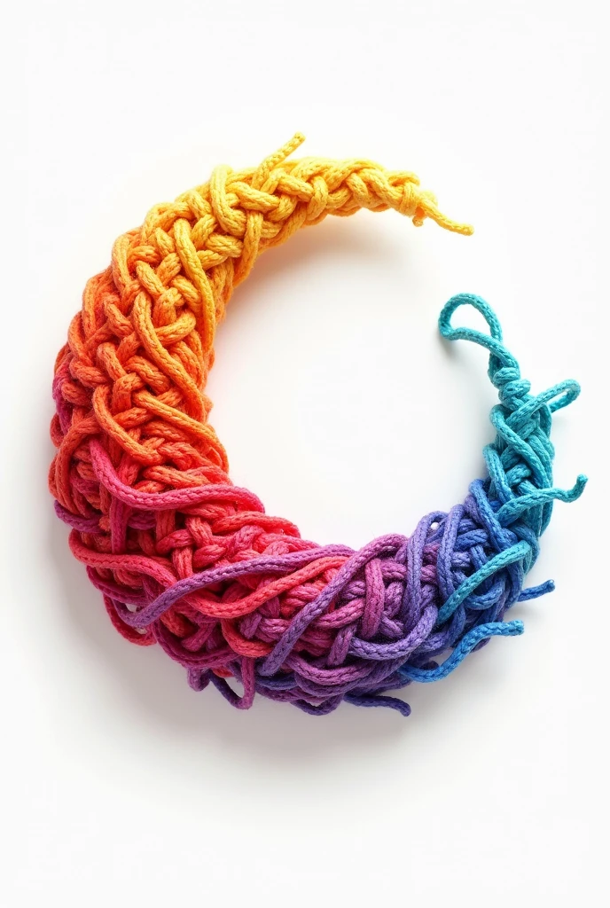 Logo crochet Rainbow moon
