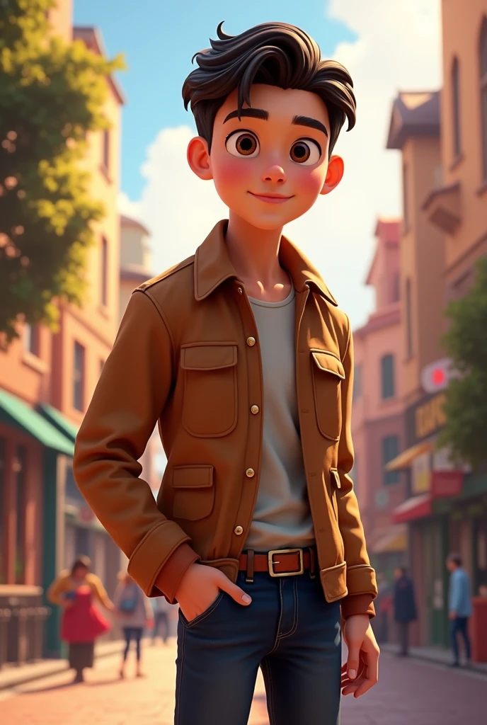 Kayden Cooper (18 ans jeune homme 
Apparence : Peau blanche, cheveux noirs, yeux marron.
Personnalité : stylé et charmant pixar 2d