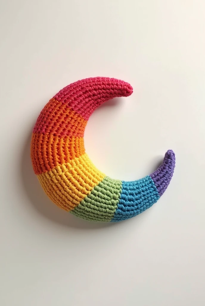Logo crochet Rainbow Moon minimalist