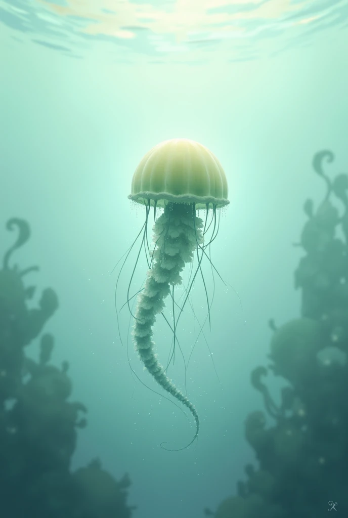 A simple aesthetic sea animal