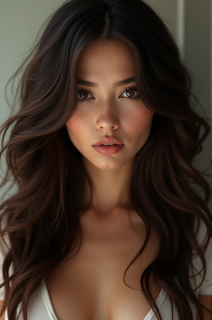 Very hot brunette woman