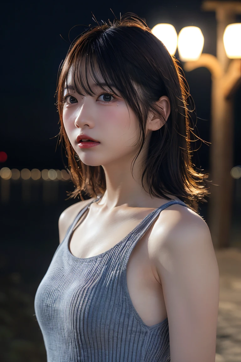 (8k, RAW Photos,Highest quality, High resolution:1.1), (超Realisticな:1.4),(Realistic, Realistic:1.3),Landmine fashion、Front Angle、whole body,whole body、night